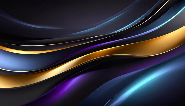 Abstraction ellipses curve wave digital banner modern background