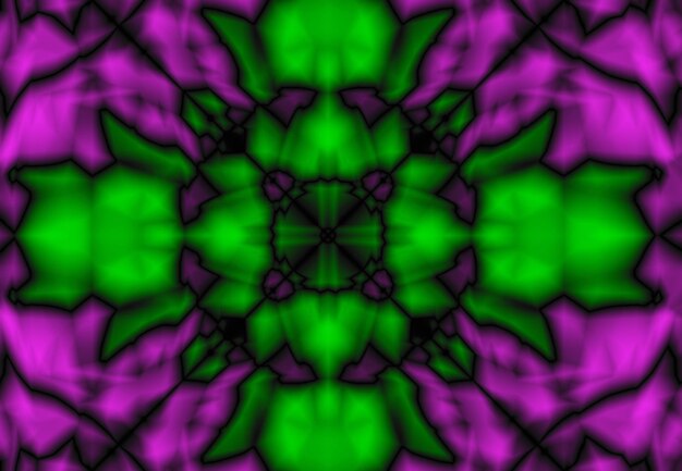 Abstraction Pattern in purple and green color