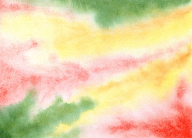 Желто-зеленая абстракция с красной жидкой краской Мраморная текстура для осеннего сезонного графического дизайна