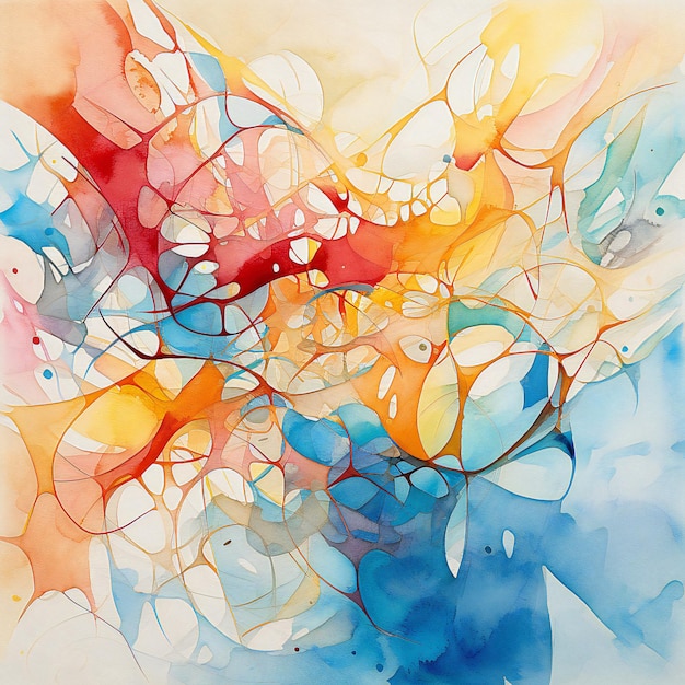 Abstruct watercolor artworks