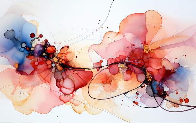 Abstruct watercolor artworks