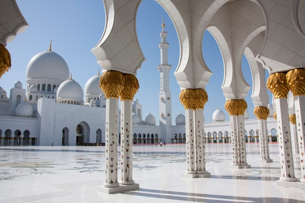 Abu Dhabi UAE March 03 2013 Sheikh Zayed mosque