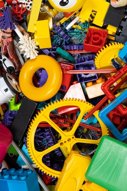 An abundance of toys in the children's room