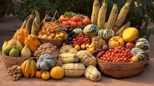 The abundance and variety of African fruits and veg