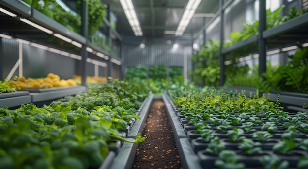 Abundant Greenery in a Greenhouse