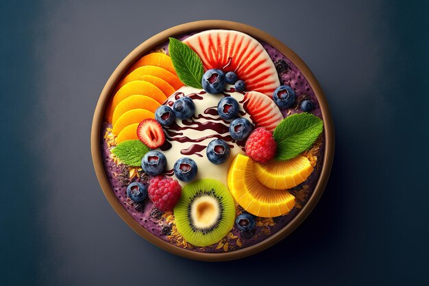 Acai bowl brazilian cuisine popular dish