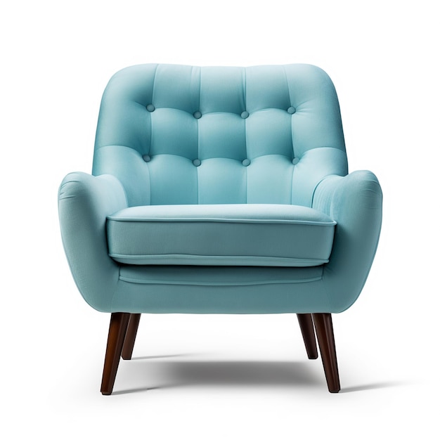 Accent chair isolated white background AI Generative