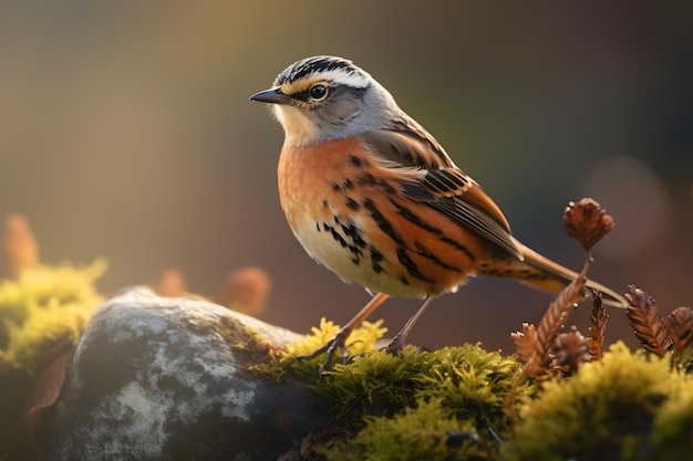 Photo a accentor portrait wildlife photography