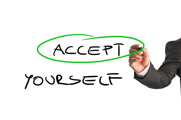 Accept yourself message