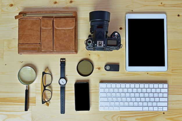 Accessoires van fotograaf