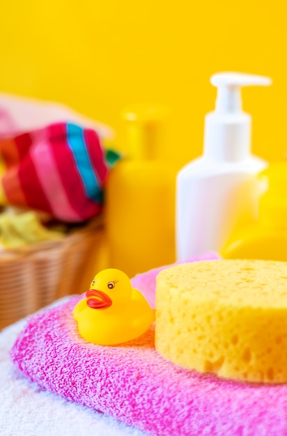 Accessoires voor het baden van de baby