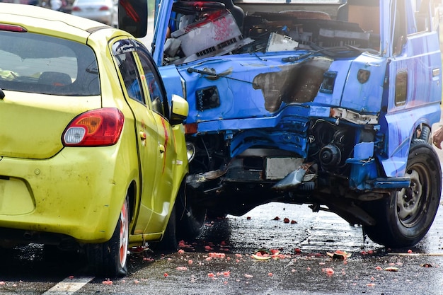 Foto incidente stradale in città