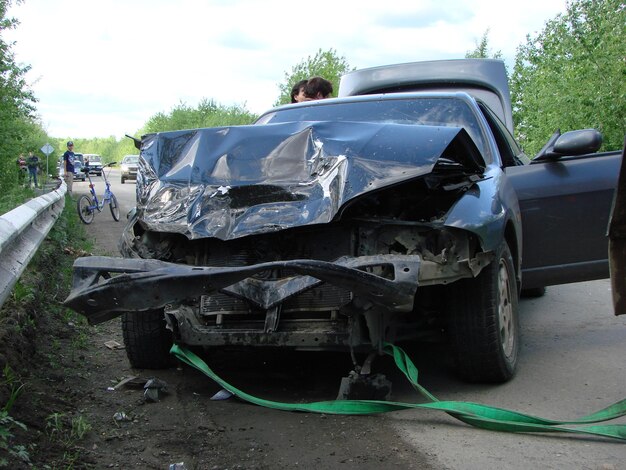 Accident with participation of the car