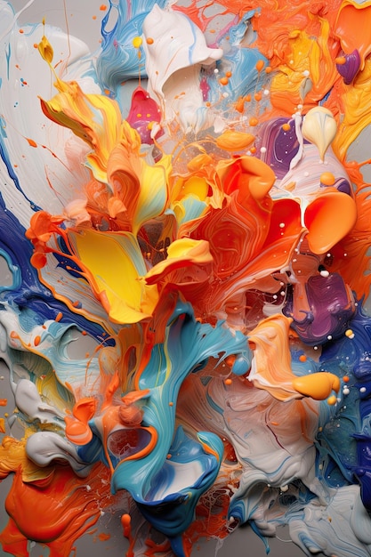 Accidental paint spill creates a colorful chaos