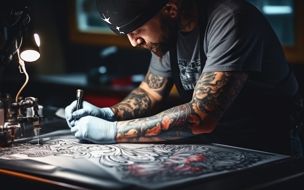 Accomplished Tattoo Artist39s Craft