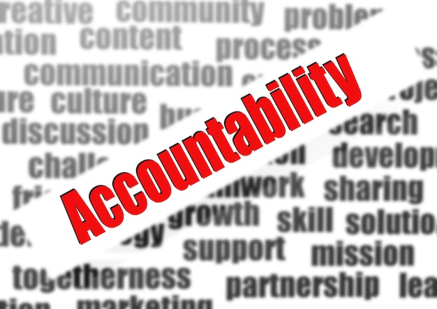 Accountability word cloud