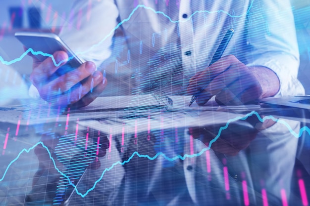 Accounting finance and trade concept