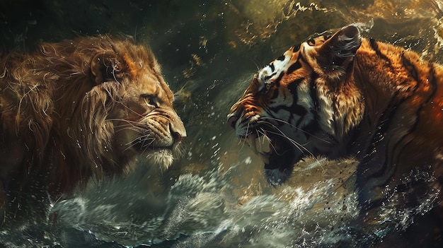 AceOff Lion vs Tiger