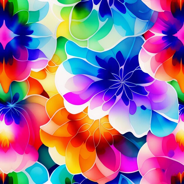 achtergrond bloemen behang ontwerp grafische waterkleur