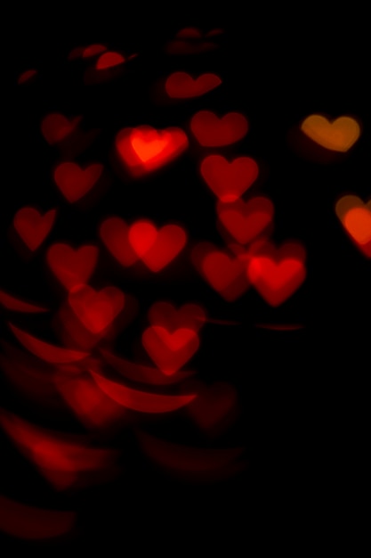 Foto achtergrond bokeh rode harten