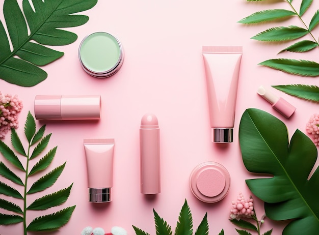 Foto achtergrond cosmetisch product illustratie ai generativexa