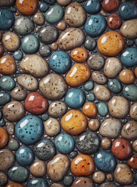 achtergrond een grote groep kleurrijke stenen
