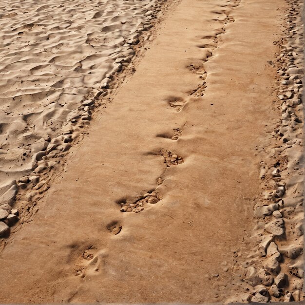 achtergrond een pad dat naar het strand leidt