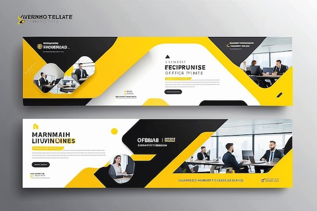 achtergrond en gele raamvorm Gebruikt voor bannercover en header