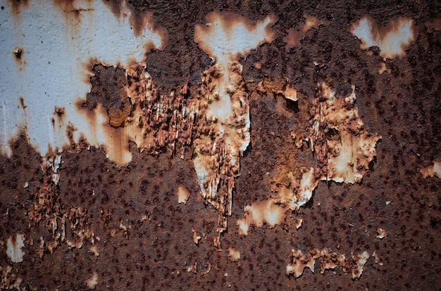 achtergrond en textuur van roestige muur