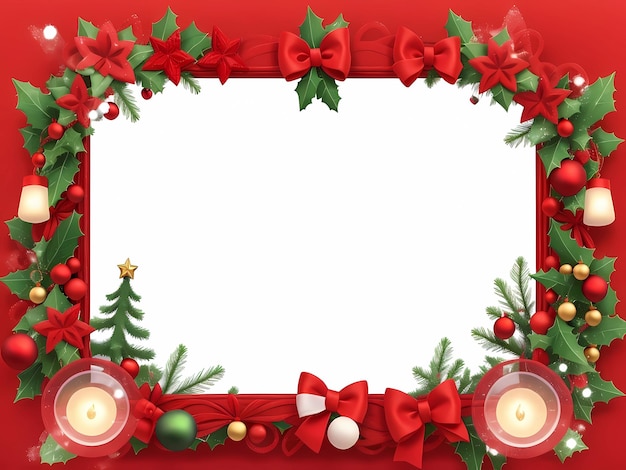 achtergrond frame van kerstmis