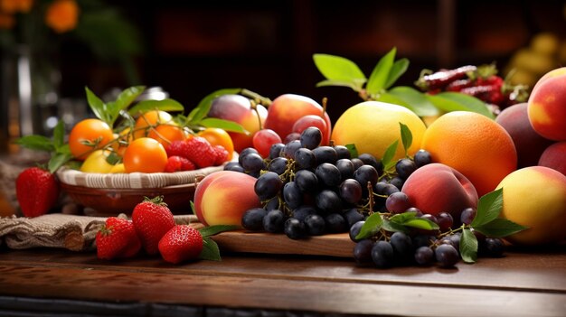 achtergrond fruit HD 8K behang Stock Photographic Image