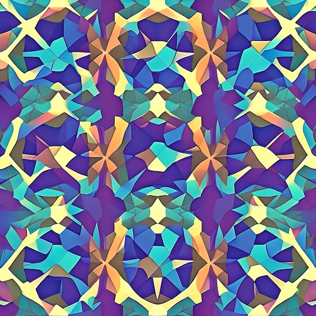 Foto achtergrond gemaakt van geometrische mozaïekpatronen