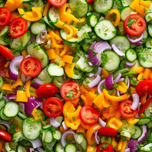 Foto achtergrond groente salade close-up