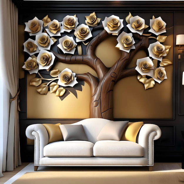 Foto achtergrond illustratie muur boom houten rose