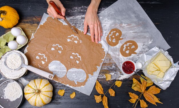 Achtergrond in de stijl van de vakantie halloween