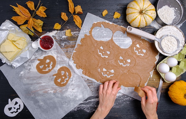 Achtergrond in de stijl van de vakantie halloween