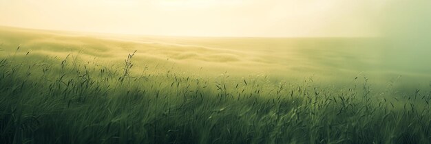 Achtergrond met een groen grasveld van granen