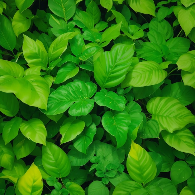 Achtergrond met levendige groene bladeren