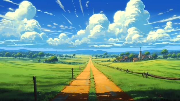 achtergrond met Makoto Shinkai