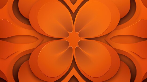 Achtergrond met quatrefoils in Tangerine kleur