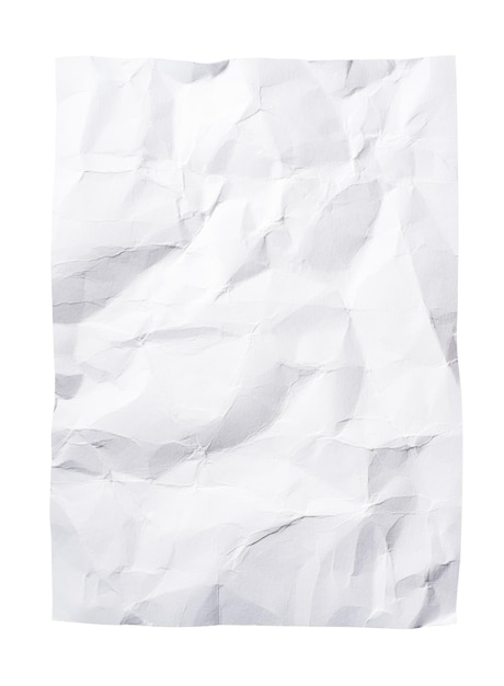 achtergrond met verfrommeld wit papier textuur