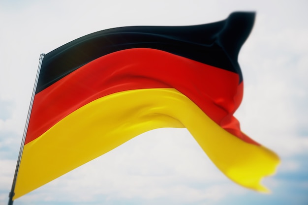 Achtergrond met vlag van duitsland
