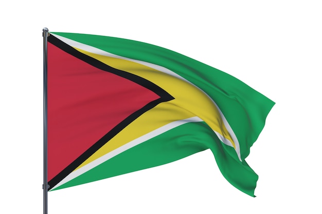 Achtergrond met vlag van guyana