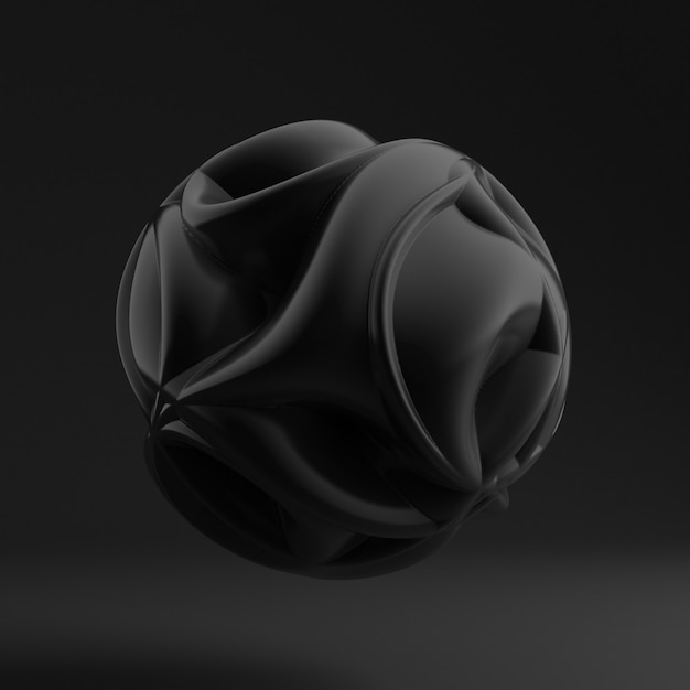Foto achtergrond met zwarte vorm, textuur. 3d-afbeelding, 3d-rendering.