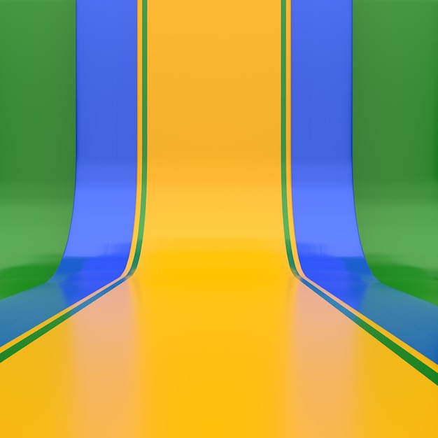 Achtergrond studio onafhankelijkheidsdag brazilië in 3d render portugees