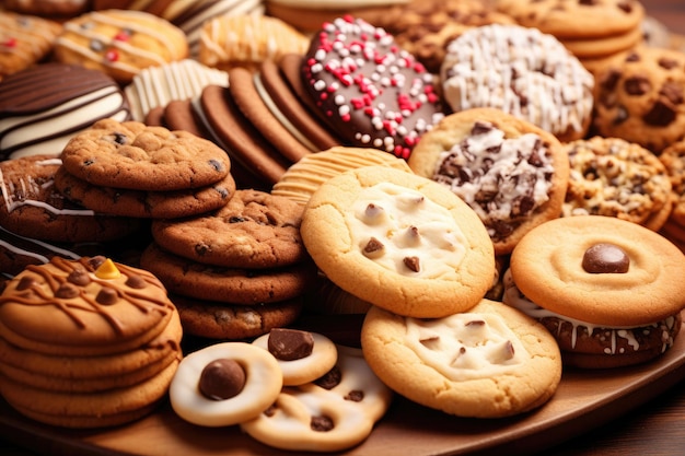 Achtergrond van assortimentcookies