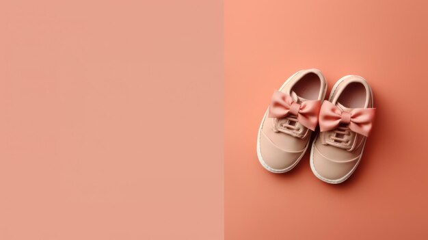 achtergrond van babyschoenen