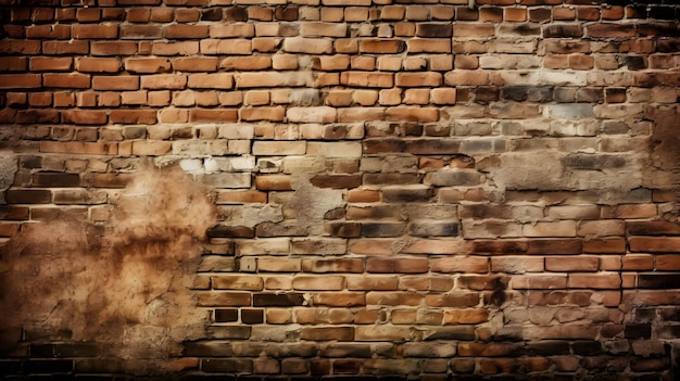 Achtergrond van bakstenen muurtextuur Bakstenen muurachtergrond voor binnen- of buitenontwerp Achtergrond van bakstenen muurtextuur Bakstenen muurachtergrond voor binnen- of buitenontwerp Generatieve AI