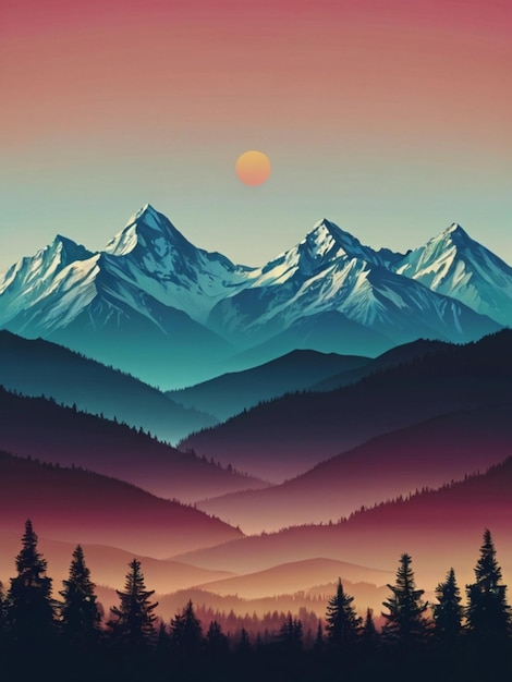 Foto achtergrond van bergen