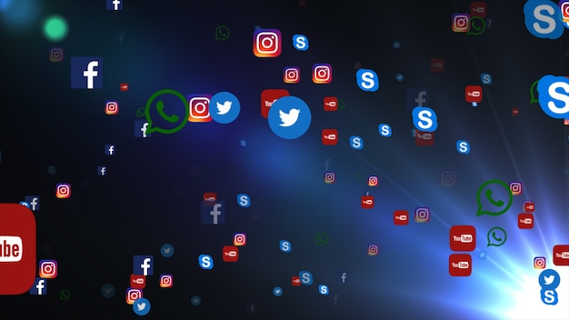 Achtergrond van beroemde social media iconen